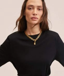 Mango Tassel Pendant Necklace Gold