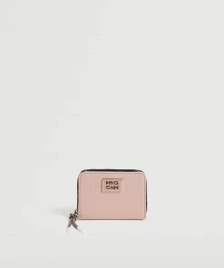 Mango Logo Wallet Pastel Pink