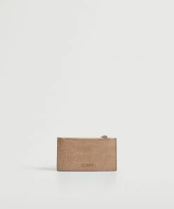 Mango Croc-effect Card Holder Black -Mango Jewellery Wallets Belts For Women Sales unnamed file 1028