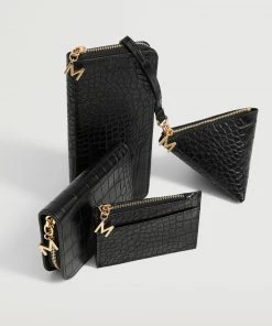 Mango Triangle Coconut Purse Black -Mango Jewellery Wallets Belts For Women Sales unnamed file 1036