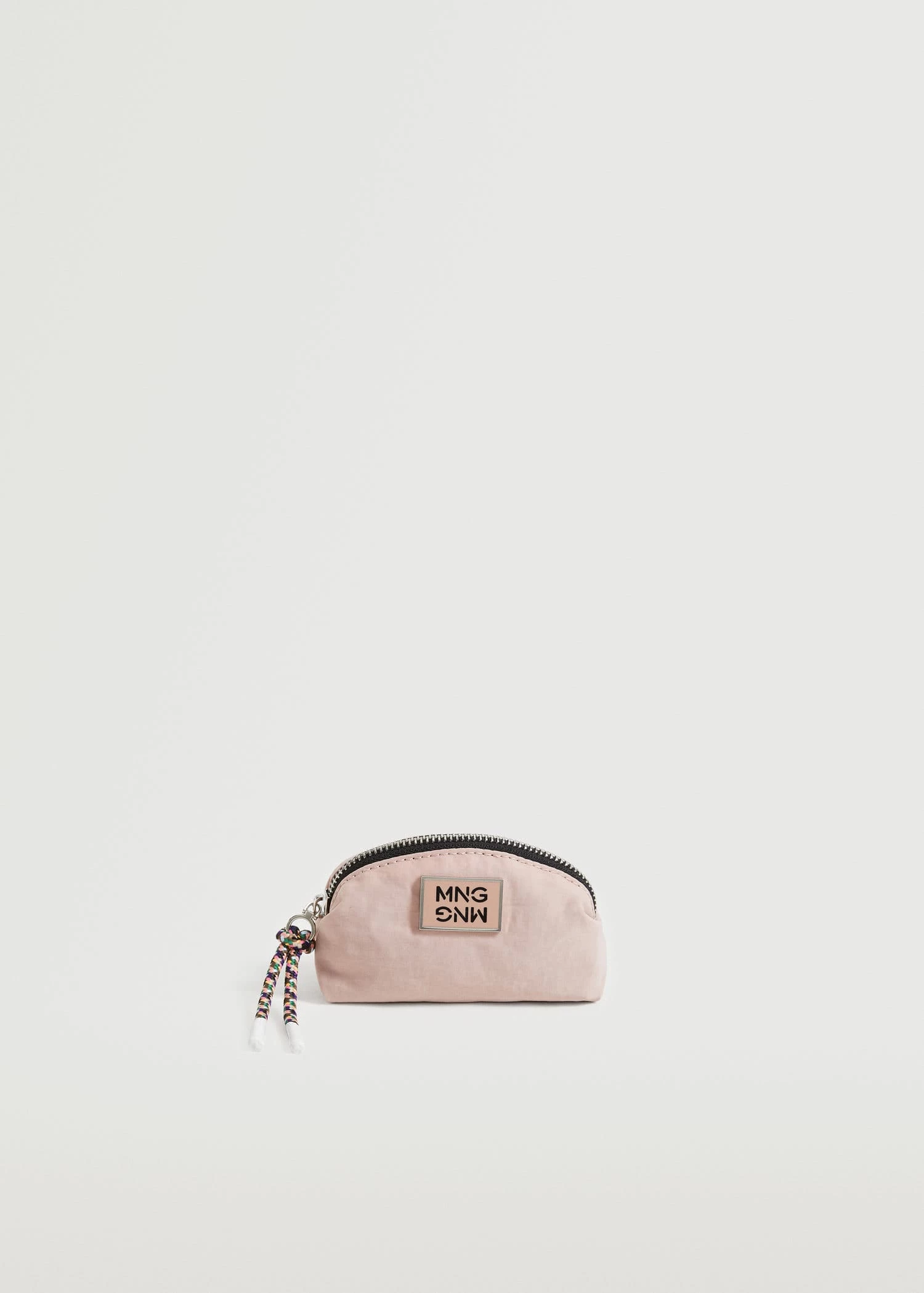 Mango Logo Coin Purse With Zip Pastel Pink 1 Mango Logo Coin Purse With Zip Pastel Pink