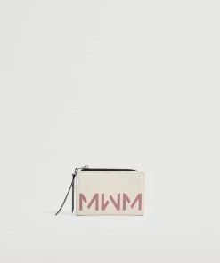 Mango Logo Wallet Pale Pink