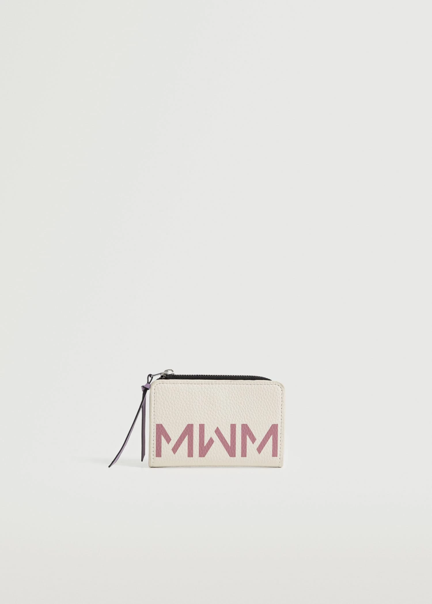 Mango Logo Wallet Pale Pink 1 Mango Logo Wallet Pale Pink