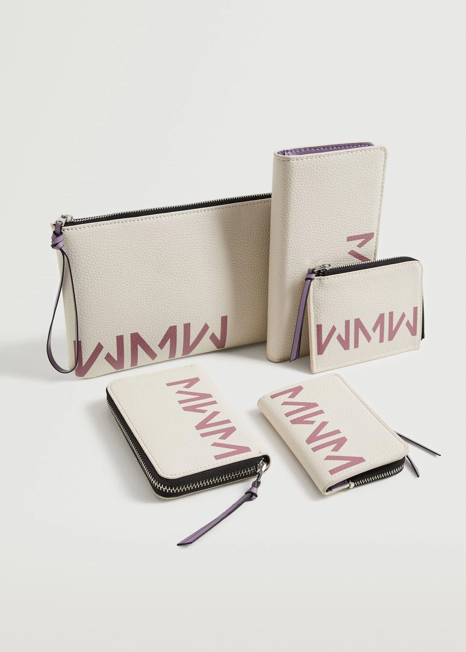 Mango Logo Wallet Pale Pink 4 Mango Logo Wallet Pale Pink - Image 4