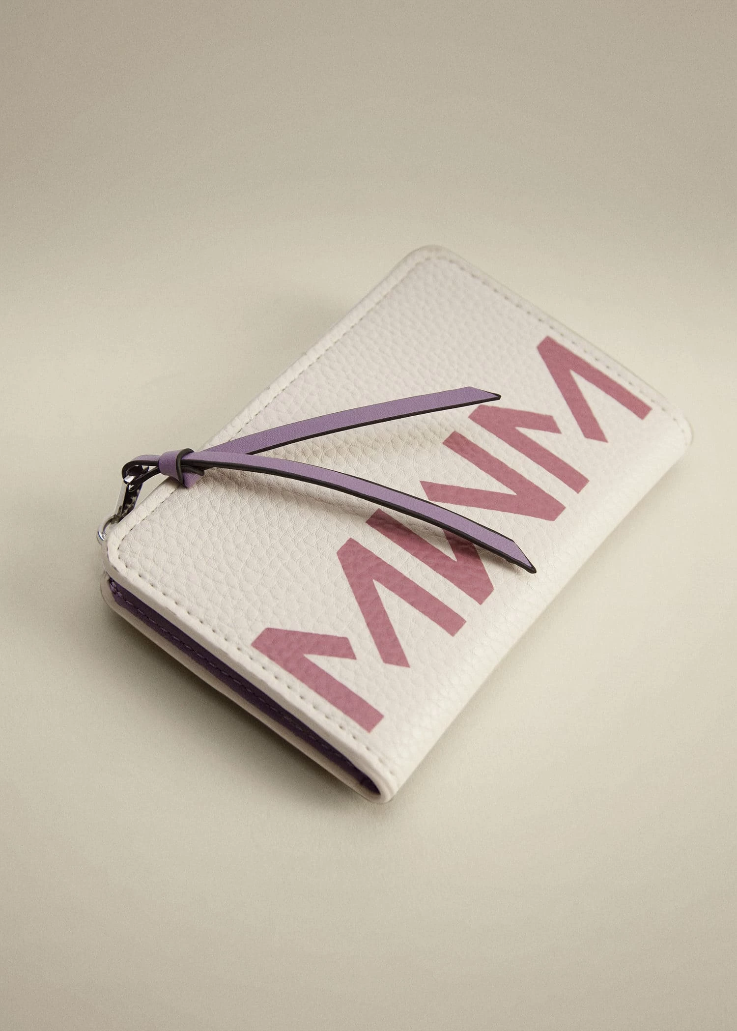 Mango Logo Wallet Pale Pink 6 Mango Logo Wallet Pale Pink - Image 6