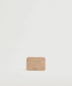 Mango Croc-effect Card Holder Nude