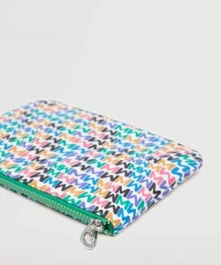 Mango Zippered Print Case Ecru -Mango Jewellery Wallets Belts For Women Sales unnamed file 1110