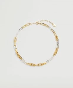 Mango Mixed Chain Necklace Gold