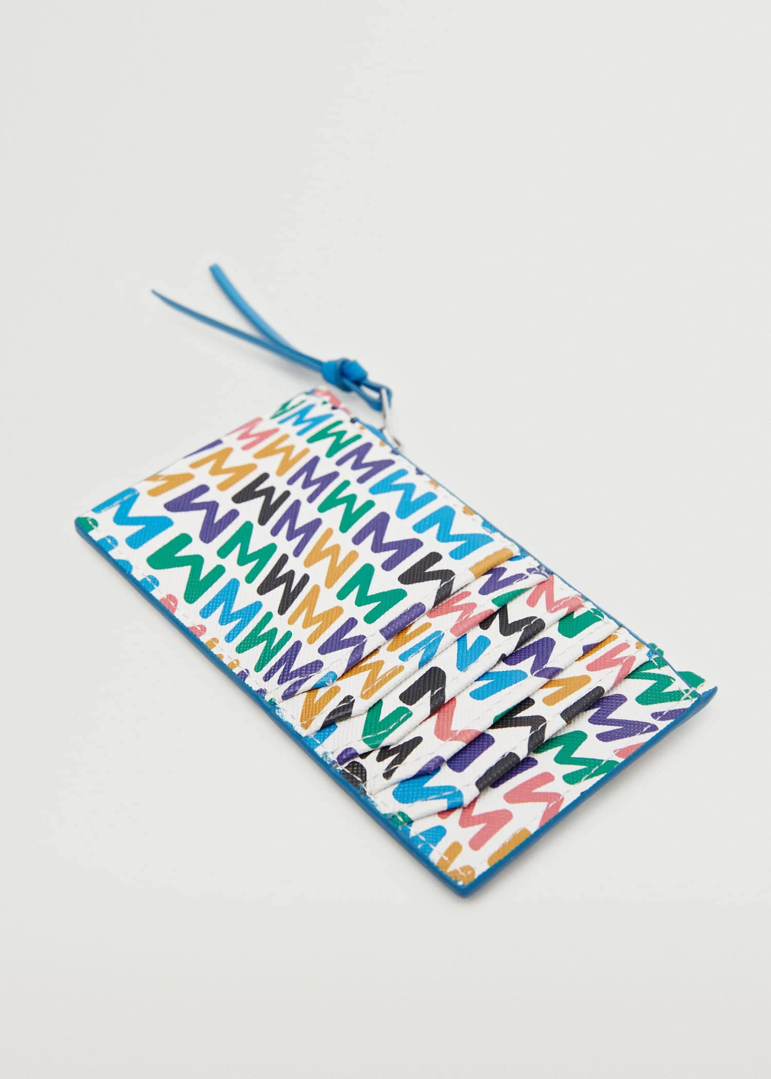 Mango Printed Card Holder Ecru 2 Mango Printed Card Holder Ecru - Image 2