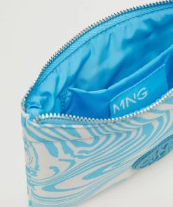 Mango Marble-print Cosmetic Bag Sky Blue -Mango Jewellery Wallets Belts For Women Sales unnamed file 1188