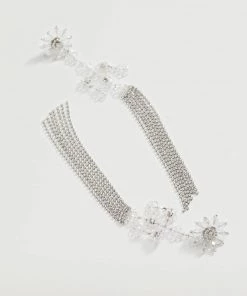 Mango Crystal Waterfall Earrings Silver -Mango Jewellery Wallets Belts For Women Sales unnamed file 120