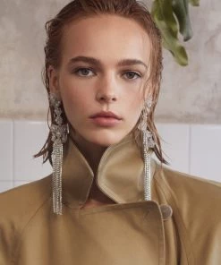 Mango Crystal Waterfall Earrings Silver -Mango Jewellery Wallets Belts For Women Sales unnamed file 121