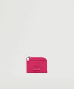 Mango Logo Card Holder Fuchsia