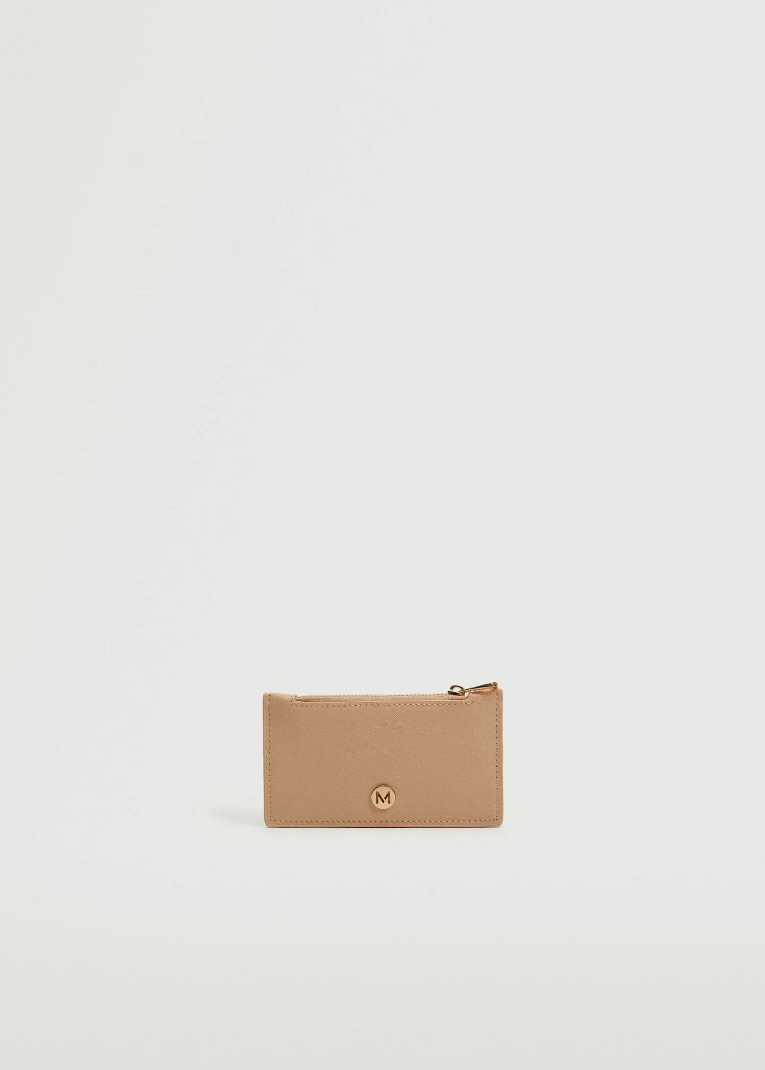 Mango Saffiano-effect Cardholder Pastel Pink 1 Mango Saffiano-effect Cardholder Pastel Pink