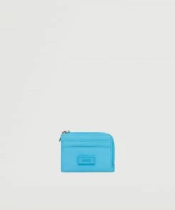 Mango Logo Card Holder Sky Blue