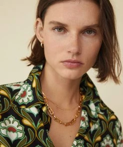 Mango Link Necklace Gold