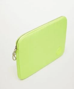 Mango Knot Detail Laptop Case Lime