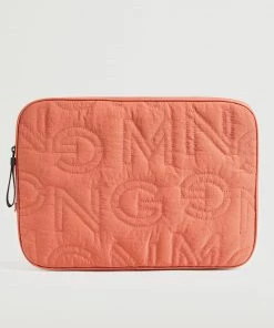 Mango Padded Laptop Case Coral Red