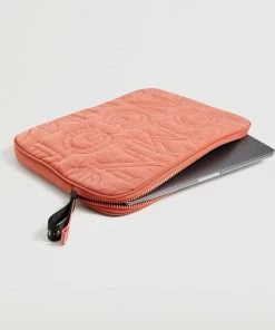 Mango Padded Laptop Case Coral Red 9 Mango Padded Laptop Case Coral Red -Mango Jewellery Wallets Belts For Women Sales unnamed file 1319