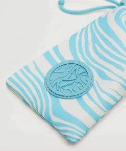 Mango Marble-print Glasses Case Sky Blue -Mango Jewellery Wallets Belts For Women Sales unnamed file 1348