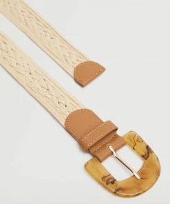 Mango Braided Belt Ecru -Mango Jewellery Wallets Belts For Women Sales unnamed file 1373