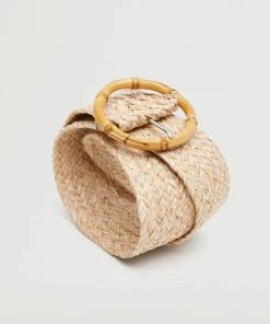 Mango Buckle Bamboo Belt Ecru -Mango Jewellery Wallets Belts For Women Sales unnamed file 1380
