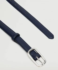 Mango Rectangular Buckle Belt Dark Navy -Mango Jewellery Wallets Belts For Women Sales unnamed file 1409
