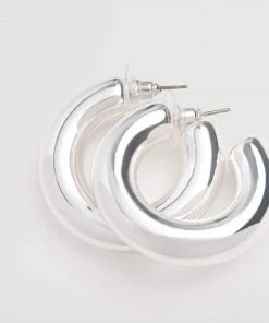 Mango Hoop Earrings Gold -Mango Jewellery Wallets Belts For Women Sales unnamed file 141