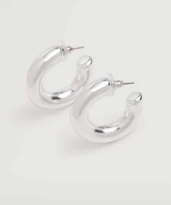 Mango Hoop Earrings Gold -Mango Jewellery Wallets Belts For Women Sales unnamed file 142