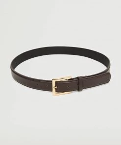 Mango Leather Belt With Square Buckle Brown -Mango Jewellery Wallets Belts For Women Sales unnamed file 1424
