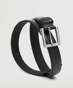 Mango Leather Belt With Square Buckle Brown -Mango Jewellery Wallets Belts For Women Sales unnamed file 1429