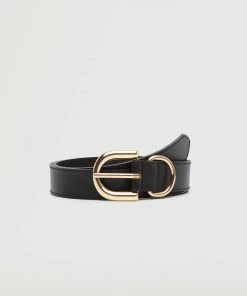 Mango Buckle Leather Belt Black -Mango Jewellery Wallets Belts For Women Sales unnamed file 1454