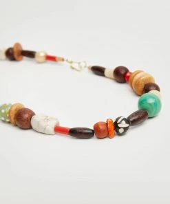 Mango Wooden Bead Necklace Red -Mango Jewellery Wallets Belts For Women Sales unnamed file 147