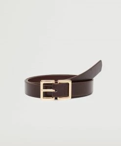 Mango Double Buckle Belt Black