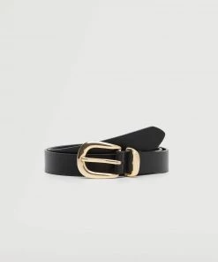 Mango Buckle Skinny Belt Black -Mango Jewellery Wallets Belts For Women Sales unnamed file 1485