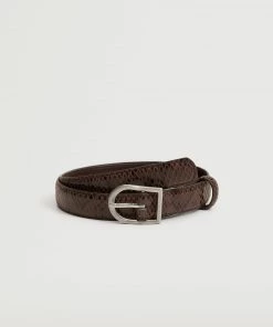 Mango Metal Buckle Belt Chocolate -Mango Jewellery Wallets Belts For Women Sales unnamed file 1496