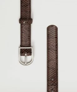 Mango Metal Buckle Belt Chocolate -Mango Jewellery Wallets Belts For Women Sales unnamed file 1498