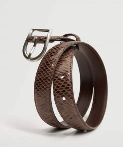 Mango Metal Buckle Belt Chocolate -Mango Jewellery Wallets Belts For Women Sales unnamed file 1499