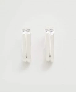 Mango Metallic Hoop Earrings Silver -Mango Jewellery Wallets Belts For Women Sales unnamed file 153