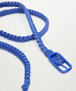 Mango Braided Buckle Belt Blue -Mango Jewellery Wallets Belts For Women Sales unnamed file 1531