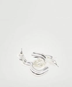 Mango Metallic Hoop Earrings Silver -Mango Jewellery Wallets Belts For Women Sales unnamed file 154