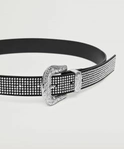 Mango Buckled Studded Belt Black -Mango Jewellery Wallets Belts For Women Sales unnamed file 1548