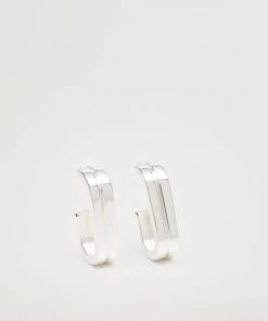 Mango Metallic Hoop Earrings Silver -Mango Jewellery Wallets Belts For Women Sales unnamed file 155