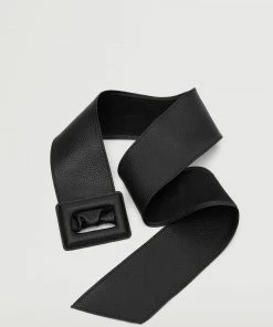 Mango Pebbled Leather Belt Black -Mango Jewellery Wallets Belts For Women Sales unnamed file 1552