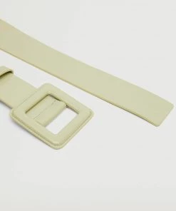 Mango Square Buckle Belt Lime -Mango Jewellery Wallets Belts For Women Sales unnamed file 1556