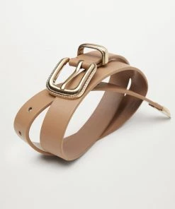 Mango Metal Buckle Belt Medium Brown -Mango Jewellery Wallets Belts For Women Sales unnamed file 1569