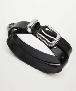 Mango Metal Buckle Belt Medium Brown -Mango Jewellery Wallets Belts For Women Sales unnamed file 1570