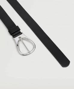 Mango Metal Buckle Belt Black -Mango Jewellery Wallets Belts For Women Sales unnamed file 1580