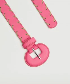 Mango Rounded Buckle Belt Pink -Mango Jewellery Wallets Belts For Women Sales unnamed file 1586