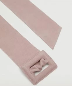 Mango Buckle Leather Belt Pastel Pink -Mango Jewellery Wallets Belts For Women Sales unnamed file 1590